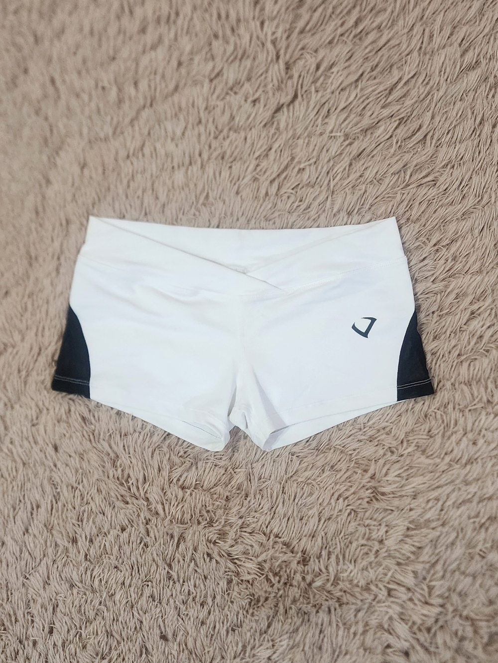 Violate The Dress Code- White Women's V‑Waist Athletic Shorts